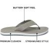 imageREEF Ojai Classic Mens Premium Leather Sandal Soft Cushion FootbedGrey Suede