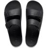 imageREEF Ojai Two Bar Womens Fashion Slide Sandal Premium Leather Soft Cushion FootbedBlack