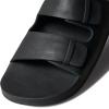 imageREEF Ojai Two Bar Womens Fashion Slide Sandal Premium Leather Soft Cushion FootbedBlack