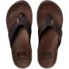 imageREEF JBay III Mens Full Grain Leather Flip FlopDark BrownDark Brown