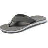 imageREEF Ojai Classic Mens Premium Leather Sandal Soft Cushion FootbedGrey Suede