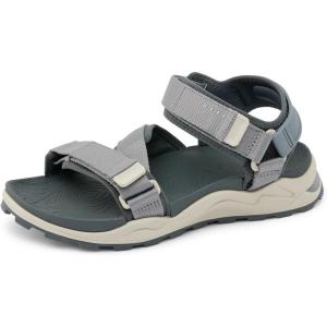 imageREEF Cross Shore Mens Casual Sport Sandal Adjustable Straps Supportive Footbed No Slip TractionGreyTan