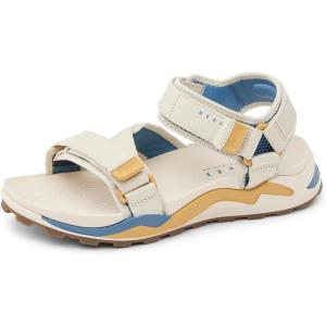 imageREEF Cross Shore Mens Casual Sport Sandal Adjustable Straps Supportive Footbed No Slip TractionTanWheatBlue