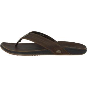 imageREEF JBay III Mens Full Grain Leather Flip FlopChocolate