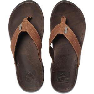 imageREEF JBay III Mens Full Grain Leather Flip FlopCoffeeBronze