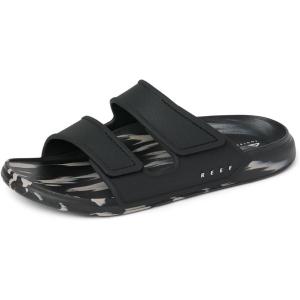 imageREEF Oasis Adapt Mens Slide Sandal Soft and Supportive Footbed Water FriendlyBlackTaupe Marble