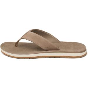 imageREEF Ojai Classic Mens Premium Leather Sandal Soft Cushion FootbedBrown Suede