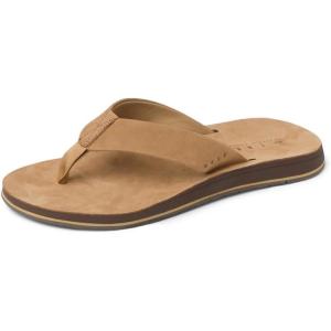 imageREEF Ojai Classic Mens Premium Leather Sandal Soft Cushion FootbedSand