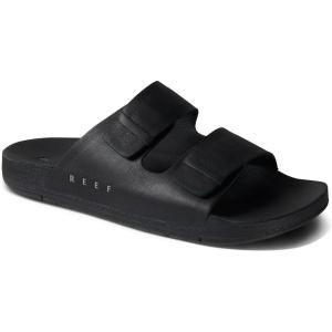 imageREEF Ojai Two Bar Womens Fashion Slide Sandal Premium Leather Soft Cushion FootbedBlack