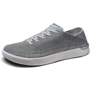 imageREEF Swellsole Neptune Mens Shoe Lightweight ampamp Breathable Memory Foam Footbed Fold Down HeelGrey