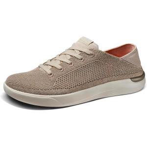 imageREEF Swellsole Neptune Mens Shoe Lightweight ampamp Breathable Memory Foam Footbed Fold Down HeelTan