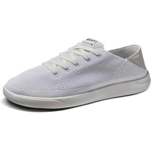 imageREEF Swellsole Neptune Mens Shoe Lightweight ampamp Breathable Memory Foam Footbed Fold Down HeelWhite