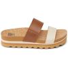 imageREEF Womens Cushion Vista Hi Platform SandalChocolate Duo