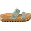 imageREEF Womens Cushion Vista Hi Platform SandalFrosty Raffia