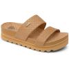 imageREEF Womens Cushion Vista Hi Platform SandalTan Wicker