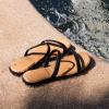 imageReef Womens Water Willow Marina SandalBlackTan