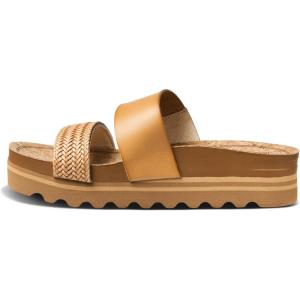 imageREEF Womens Cushion Vista Hi Platform SandalNatural Braid