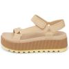 imageReef Womens Water Rem Higher PlatformsSandalsPale Banana