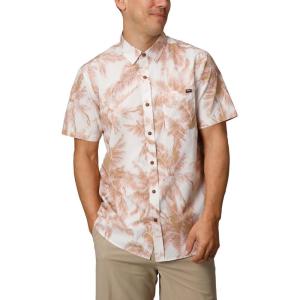 imageReef Mens Rains Short Sleeve ShirtFlamingo Pink Madrid