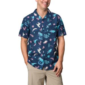 imageReef Mens Rains Short Sleeve ShirtInsigna Blue Roy