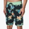 imageREEF Mens 19quot Printed Outseam BoardshortCaviar Robbie Printed