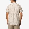 imageREEF Mens Woven Poplin Short Sleeve TeeAlmond Milk Montana