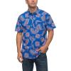imageREEF Mens Woven Poplin Short Sleeve TeeOlympian Blue Culber