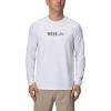 imageReef Mens Long Sleeve RashguardBright White Kean Raglan