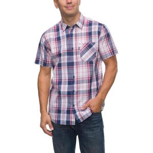 imageREEF Mens Woven Poplin Short Sleeve TeeInsigna Blue Fellows