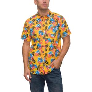 imageREEF Mens Woven Poplin Short Sleeve TeeSulphur Perry