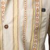 imageREEF Mens Camp Fit Woven Short Sleeve TeeAlmond Milk Tucker 