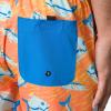 imageReef Mens Reno Elastic Waist ShortDusty Orange Sorley Printed