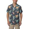 imageREEF Mens Camp Fit Woven Short Sleeve TeeCaviar Arroyo
