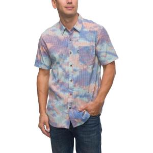 imageREEF Mens Camp Fit Woven Short Sleeve TeeAruba Blue Claude
