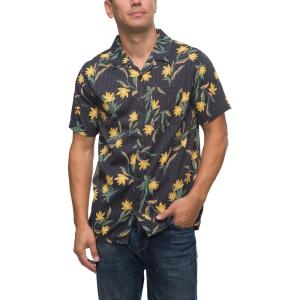 imageREEF Mens Camp Fit Woven Short Sleeve TeeCaviar Blake