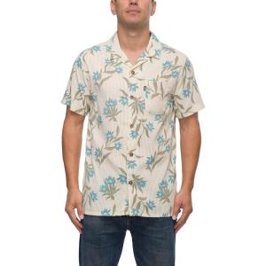 imageREEF Mens Camp Fit Woven Short Sleeve TeeFog Blake