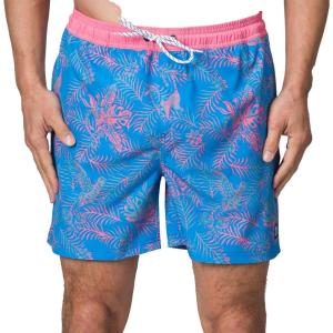 imageReef Mens Reno Elastic Waist ShortBrilliant Blue Sorley Printed