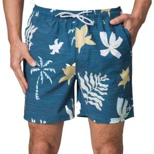 imageReef Mens Reno Elastic Waist ShortLegion Blue Harmon Printed