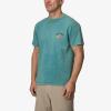 imageReef Mens Palmer Ss KnitTurqWhte Grim