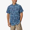 imageReef Mens Ryder Ss WovenInsigna Blue Bersin