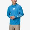 imageReef Mens Hooded Rashguard Surf ShirtBrilliant Blue Wellietoo Scuba