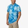 imageReef Mens Piston Tech PoloBrillant Blue Stillman