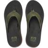 imageReef Mens Santa Ana Flip Flop Arch Support Water Friendly Non Marking OutsoleGeo OliveGum