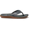 imageReef Mens Santa Ana Flip Flop Arch Support Water Friendly Non Marking OutsoleGrey