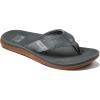 imageReef Mens Santa Ana Flip Flop Arch Support Water Friendly Non Marking OutsoleGrey