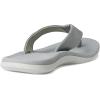 imageReef Mens Santa Ana Flip Flop Arch Support Water Friendly Non Marking OutsoleGreyLight Grey