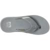 imageReef Mens Santa Ana Flip Flop Arch Support Water Friendly Non Marking OutsoleGreyLight Grey
