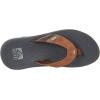 imageReef Mens Santa Ana Flip Flop Arch Support Water Friendly Non Marking OutsoleGreyTan