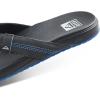 imageReef Mens Santa Ana Flip Flop Arch Support Water Friendly Non Marking OutsoleGunmetalOcean