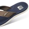 imageReef Mens Santa Ana Flip Flop Arch Support Water Friendly Non Marking OutsoleNavyKhaki